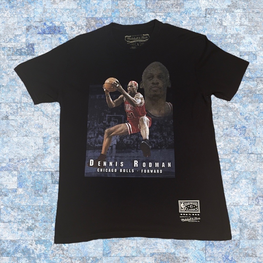 Dennis Rodman Chicago Bulls Vintage T-shirt! Mitchell & Ness! 🔥🔥